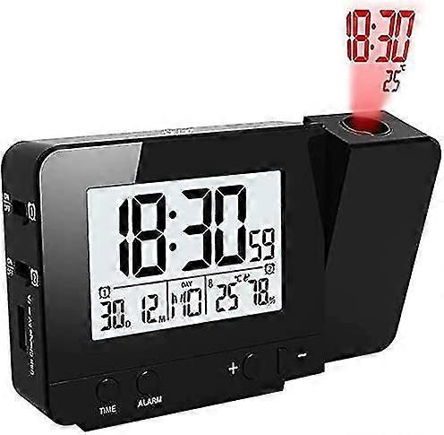 Projection Alarm Clock Digital Clock With Time Temperature Projection(h-4)