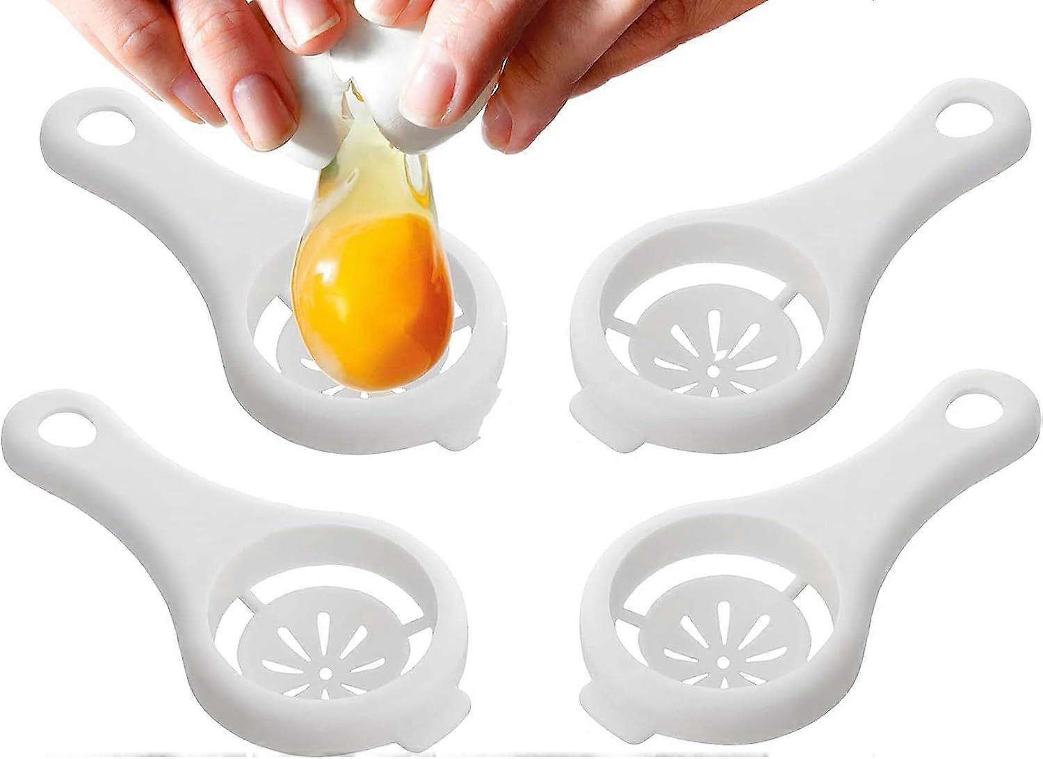 SDIGV 4PCS Egg Separator Egg Yolk White Separator White Egg Separator Tool Egg Cutter Kitchen Gadgets