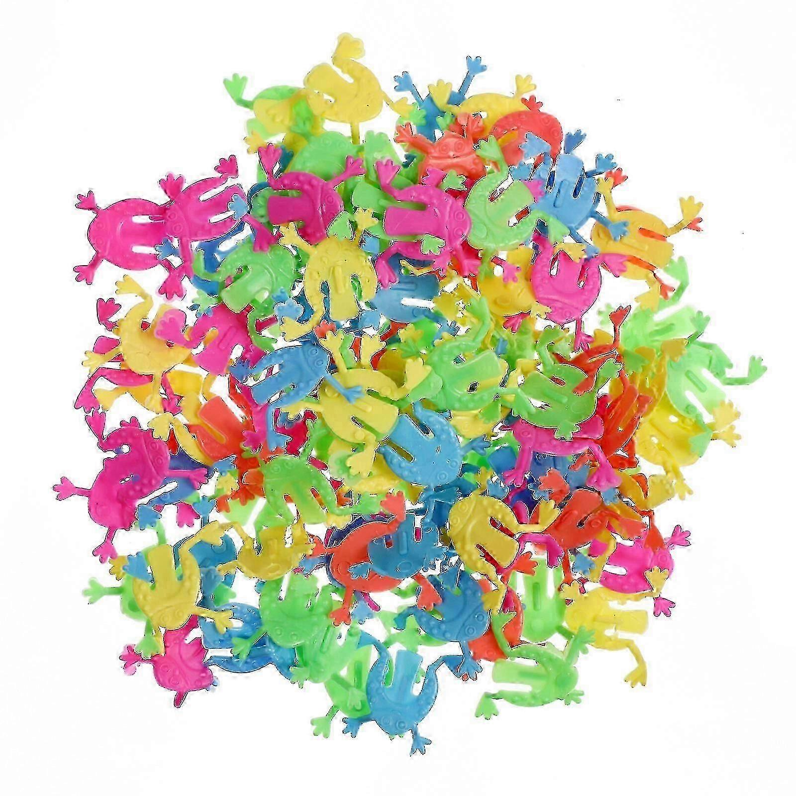 100 Pcs Bulk Toys Kids Hopping Frog Toy Frog Game Jumping Toys Frog Hopper Game