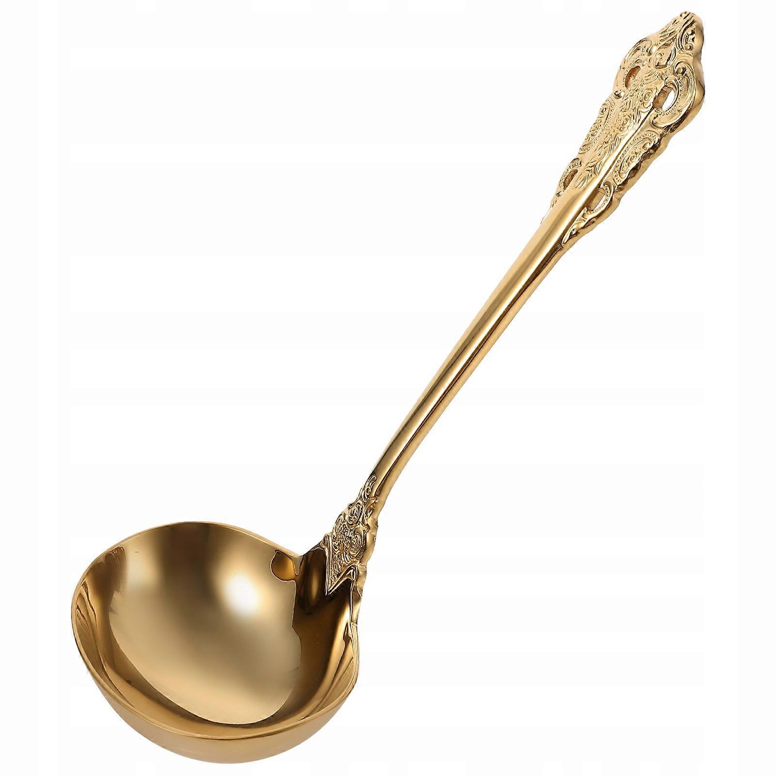 Gold Stainless Steel Kitchen Ladle