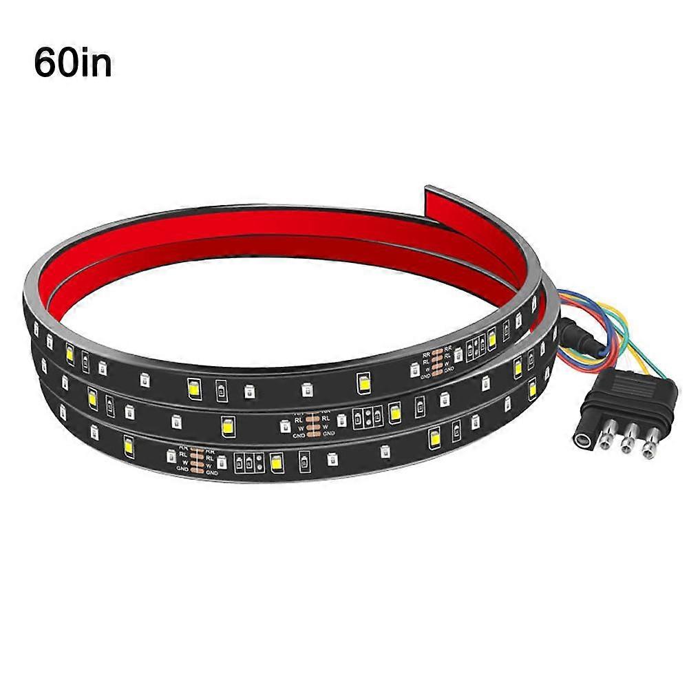 48/60Inch 2-Row LED Truck Tailgate Light Bar Strip Red/White Reverse Stop Signal
