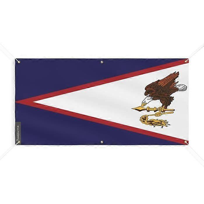 Flag Banner - PIXELFORMA - American Samoa - 190x380cm - 6 eyelets - Durable polyester
