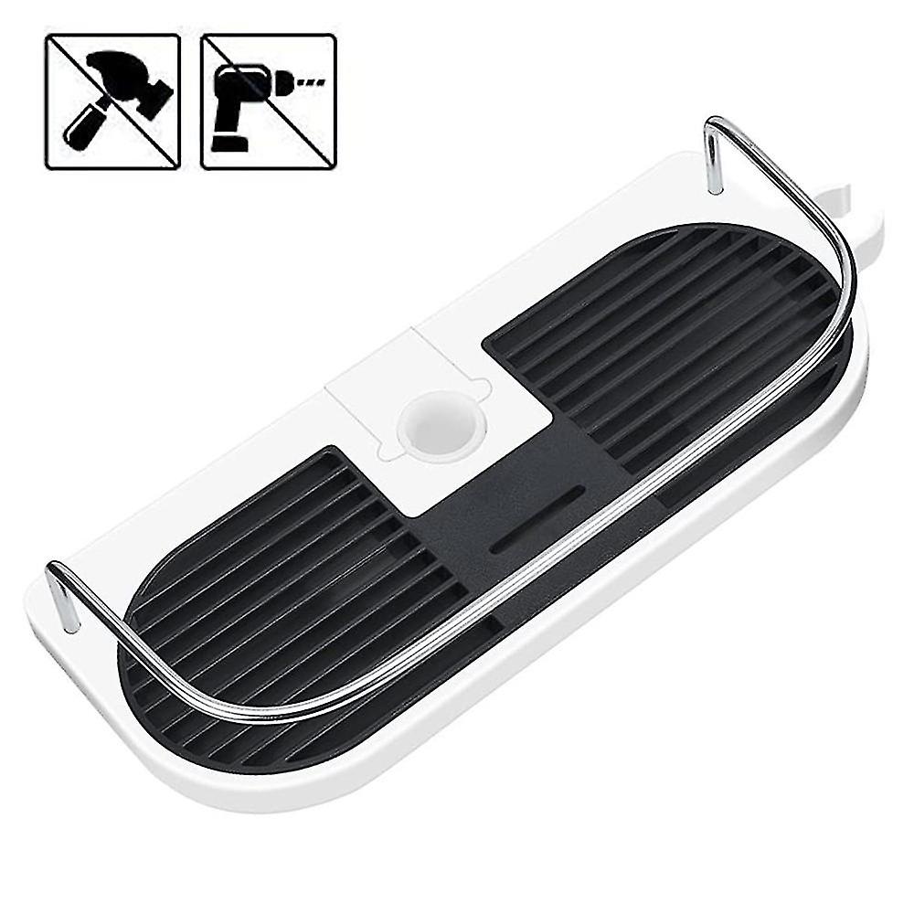 Without Drilling Shower Shelf For The Shower Rod - Adjustable Height