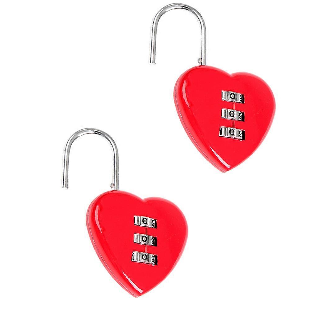 Heart Shape Combination Password Locks, Compact Metal Padlocks for Luggage, Backpacks, Gym Lockers, and Jewelry Boxes – Durable, Portable, Resettable