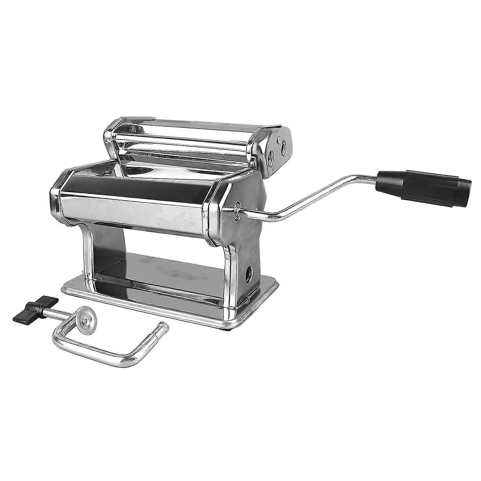 Hand Crank Noodle Machine Stainless Steel Dough Roller Pasta Maker 7 Thickness Settings 0.5?2.5mm
