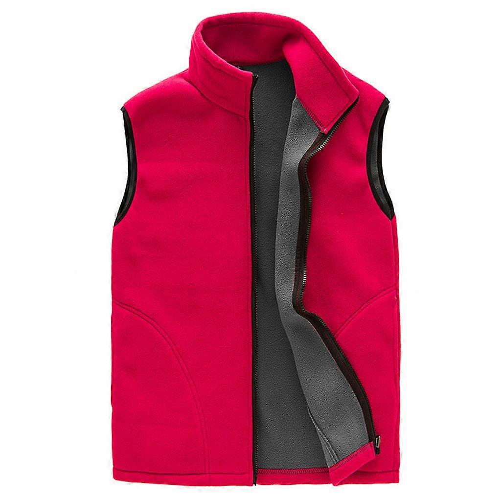 Női Nagy méretek Téli Termikus Polár Mellény Teljes cipzáras Ujjatlan Alkalmi Test Arany L