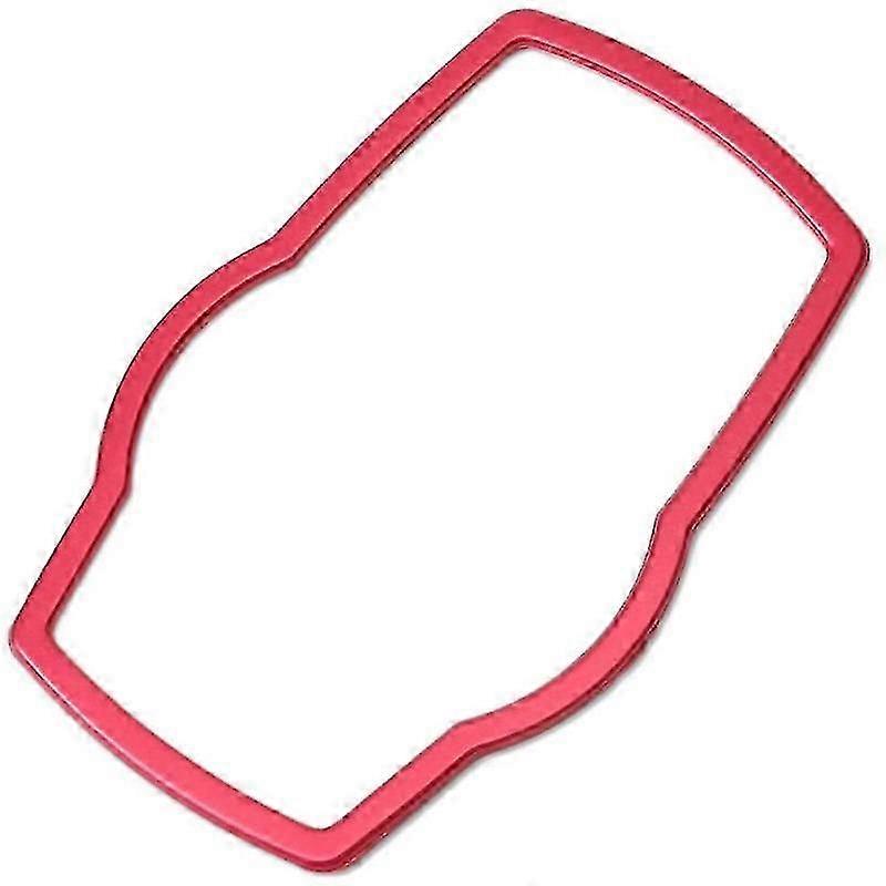 Red Car Interior Multimedia Button Cover Decor Molding Trim For Bmw