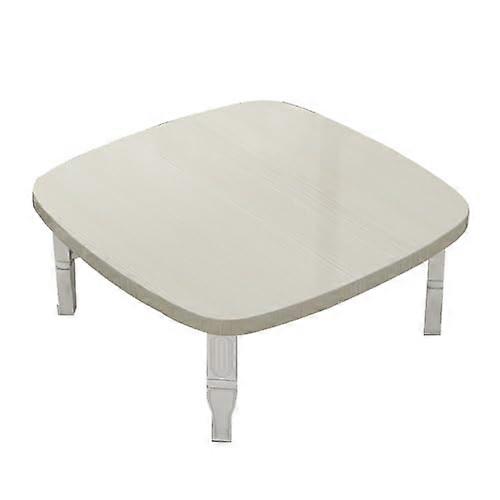 Foldable Laptop Bed Table Stand with Slot, 31.5" White Portable Breakfast Tray and Notebook Holder for Couch, Sofa, Floor