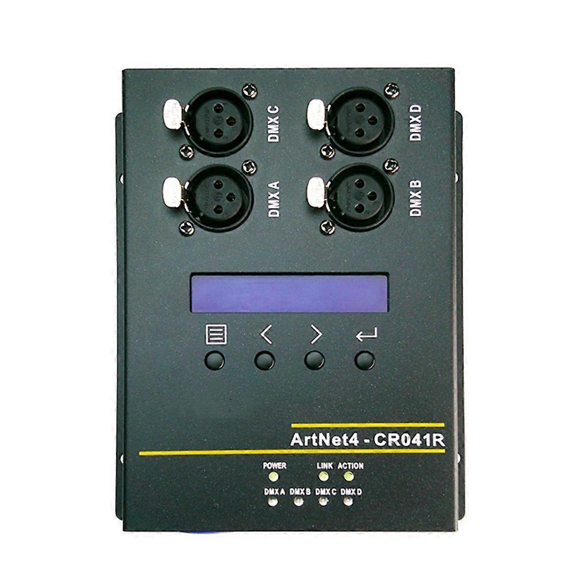 4 Output 3Pin DMX512 Interface Network Converter Extension for Stage Ethernet Lighting Controller I