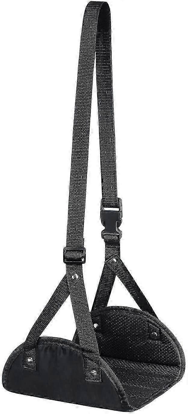 Portable Travel Foot Rest, Adjustable Padded Leg Hammock Accessories for Airplanes, Helps Prevent Back and Hip Discomfort for Use with Certa