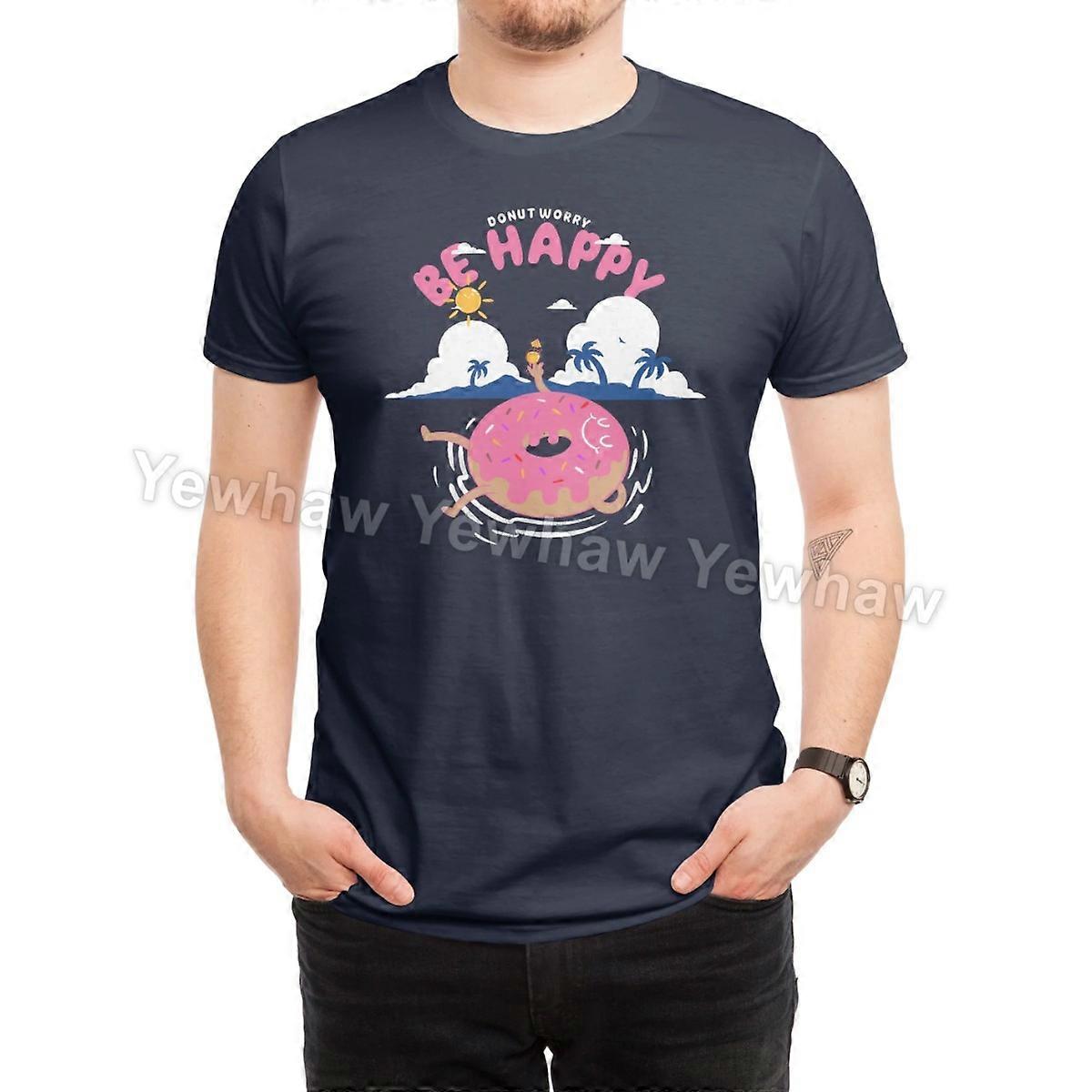 Donut Worry Be Happy T-Shirt floating water beach playful