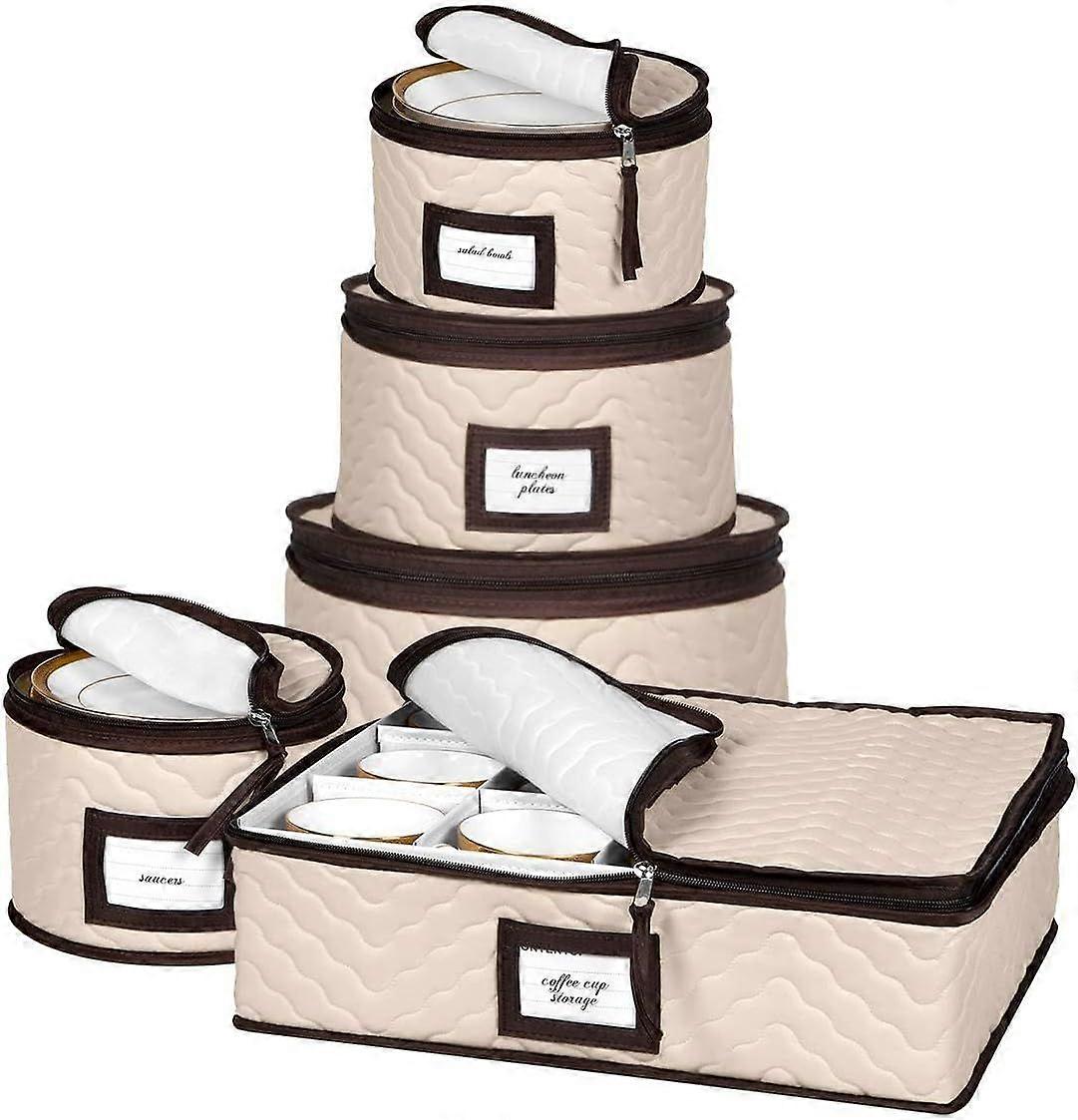 China Storage Containers 5-Piece Set Moving Boxes for Dinnerware, Glasses