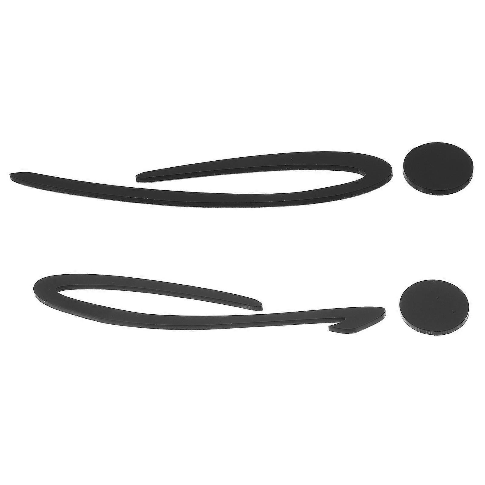 Bathroom Sign Acrylic Restroom Indication For Business Restaurant Home Minimalist Unisex 2Pcs