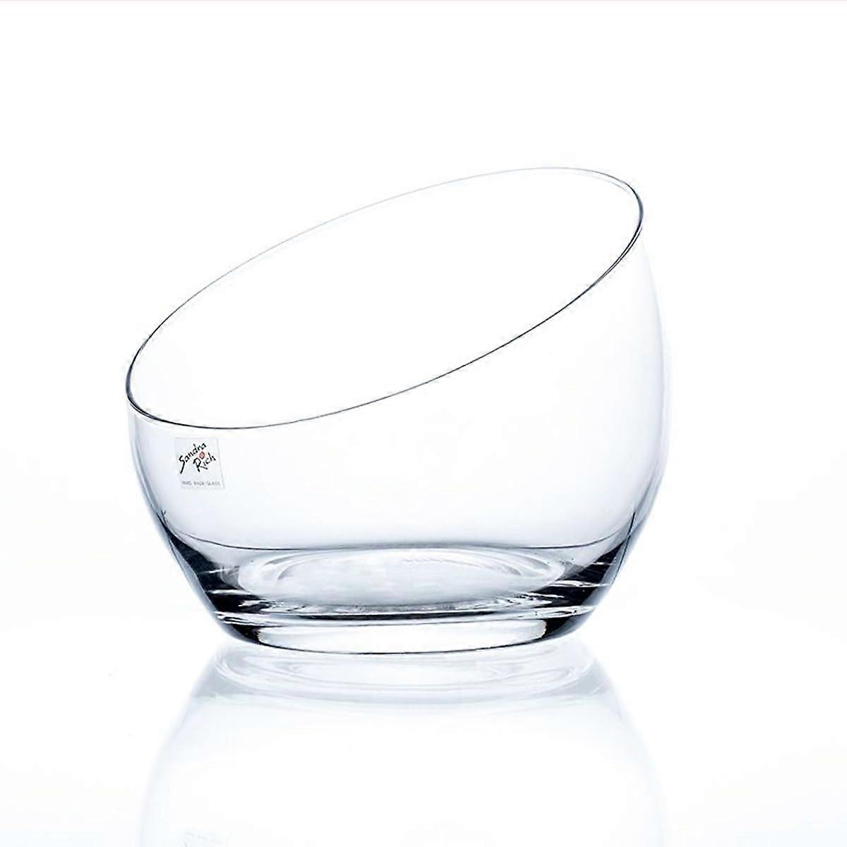 Bexa Glass Bowl with Slanted Edge Diameter 22 cm Height 19 cm Round