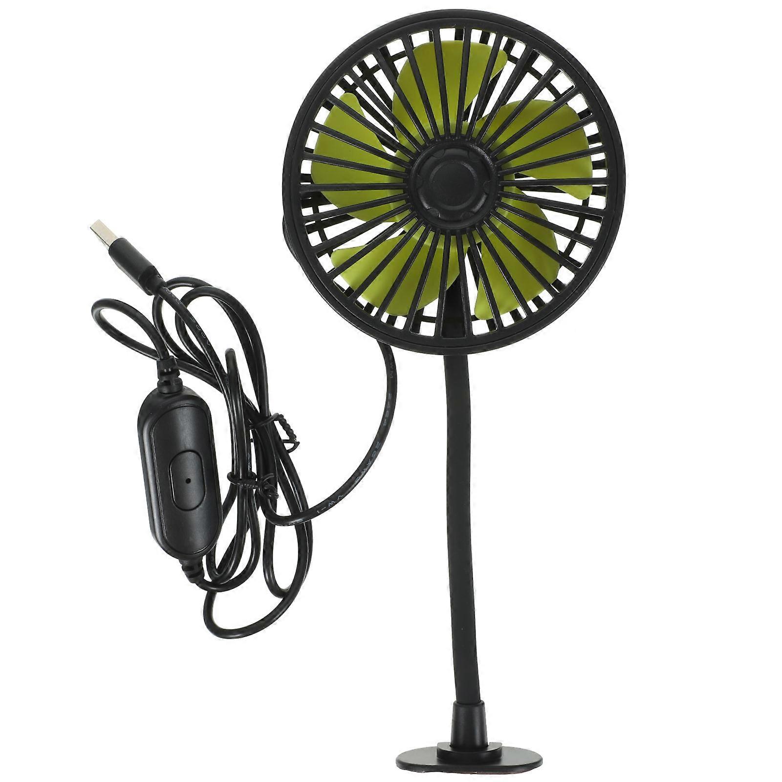 Adjustable Backseat Car Fan Vehicle Fan Cooling Summer Use 28.5x10.5x4cm Quiet Operation 1Set
