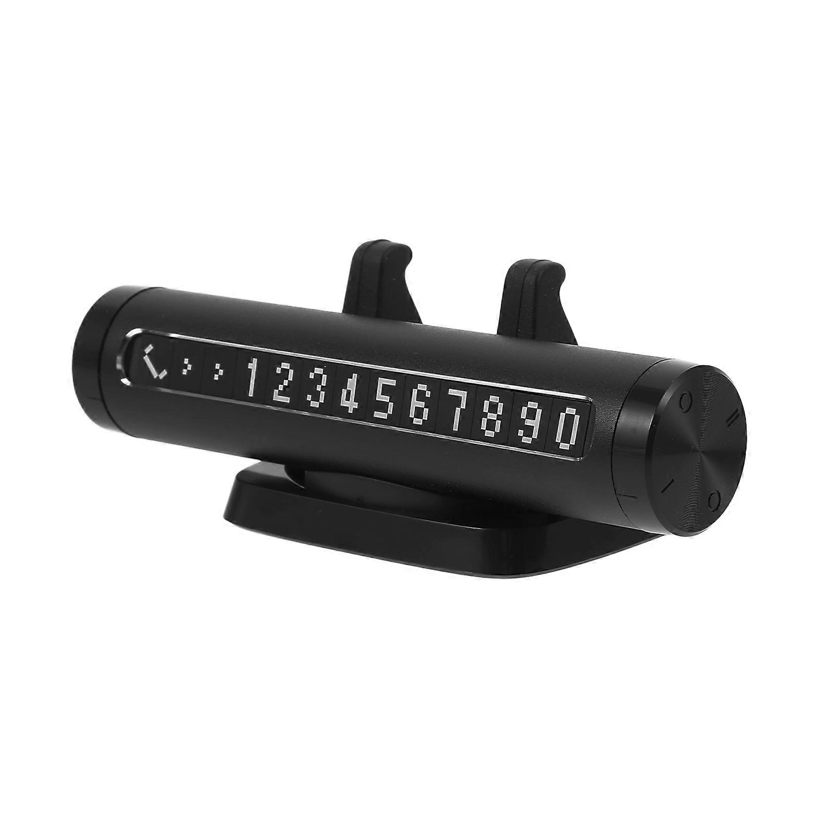 Car Temporary Parking Multifunctional Design Black 12.80X8.10X4.70CM Abs Functionality For Vehicle Owners 1Pack