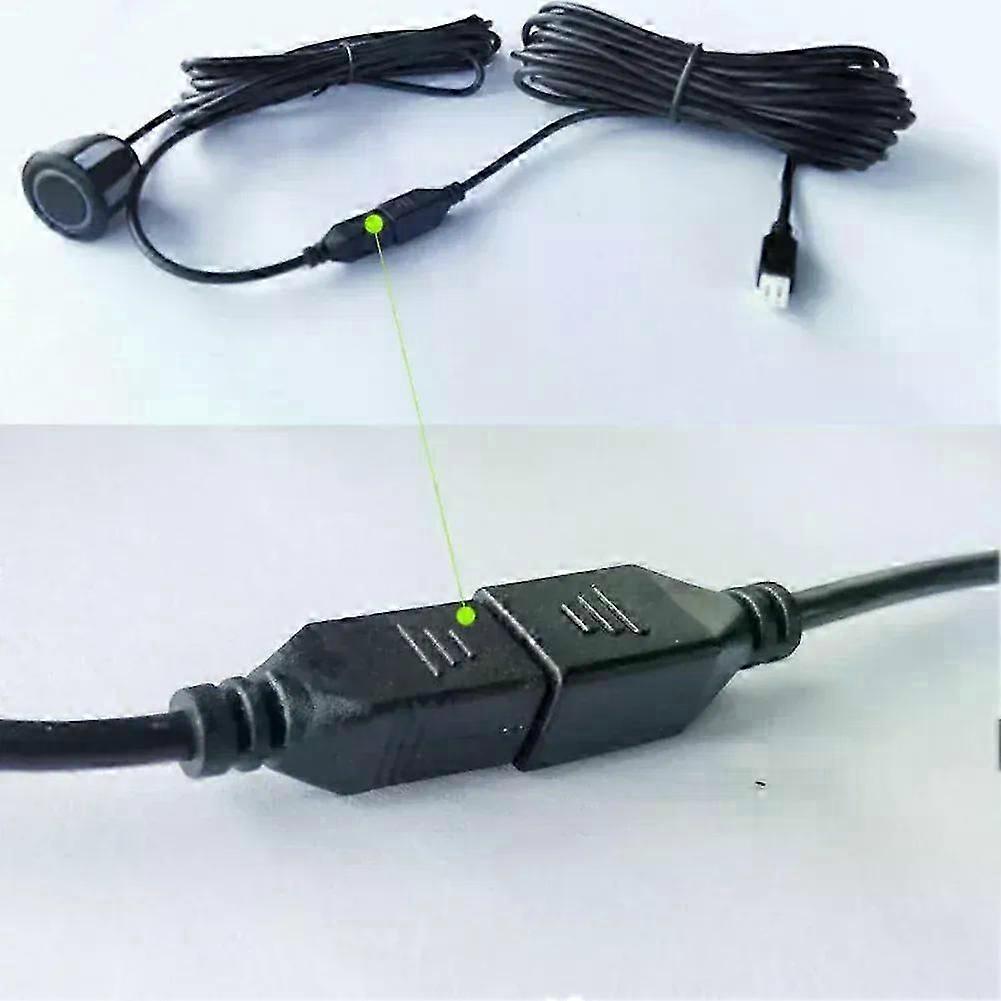 4M 2 Pin Extension Cable Cord Parking Sensor Extension Cable Suitable for Car Reversing Parking Sensor Waterproof Reversing Extension