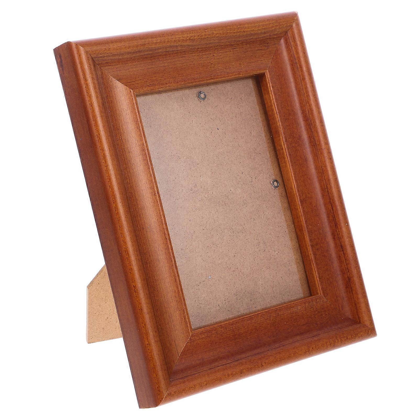 Picture Frame for Desk Minimalist Design Wood Memory Preservation Indoor Display 6.9 5.5 0.8in 1Pcs