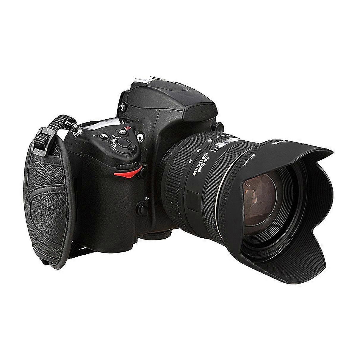 Camera Hand Grip Strap Adjustable Stabilizes Camera DSLR Camera Black 1Pcs