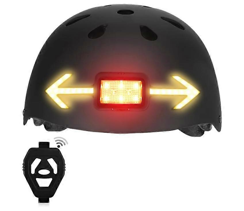Bike Turn Signals Light, Helmet Turn Signal Bicycle Rear Light Taillight with Turning Signal for Cycling & 6 Light Mode(Blue)