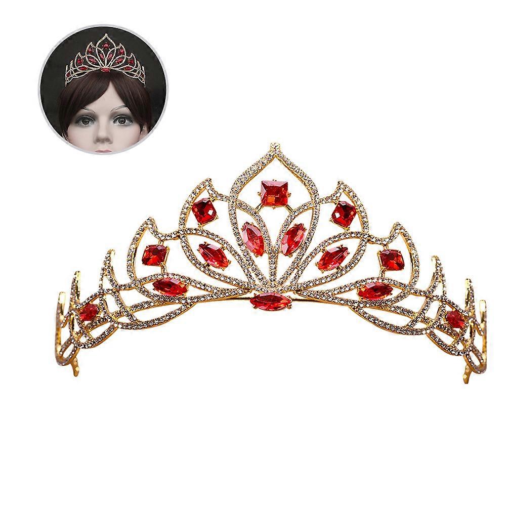 European Style Tiara Bridal Crown Rhinestone For Bride Party 1Pack