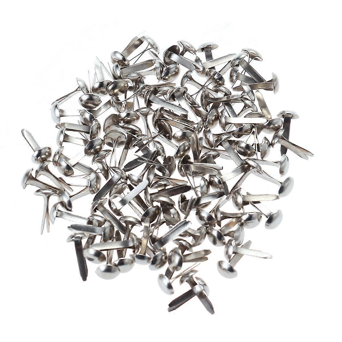 Scrapbook Brads Mini Brads Assorted Colors Round 5.5x11mm Stamping 100 Pcs