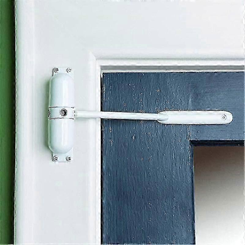 Surface Mounted, Spring Loaded Door Closer, White