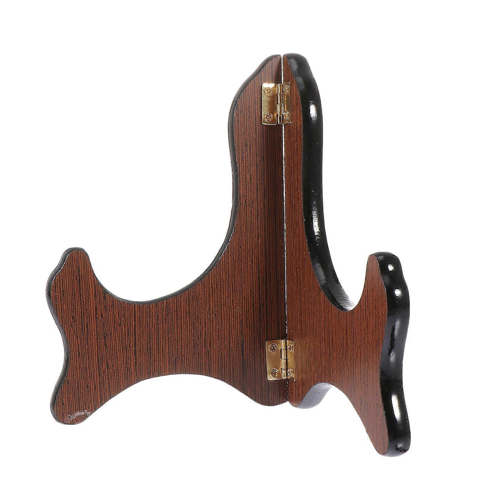 Multi-functional Display Stand for Tea Cake Books and Artwork in Coffee Color 1pc