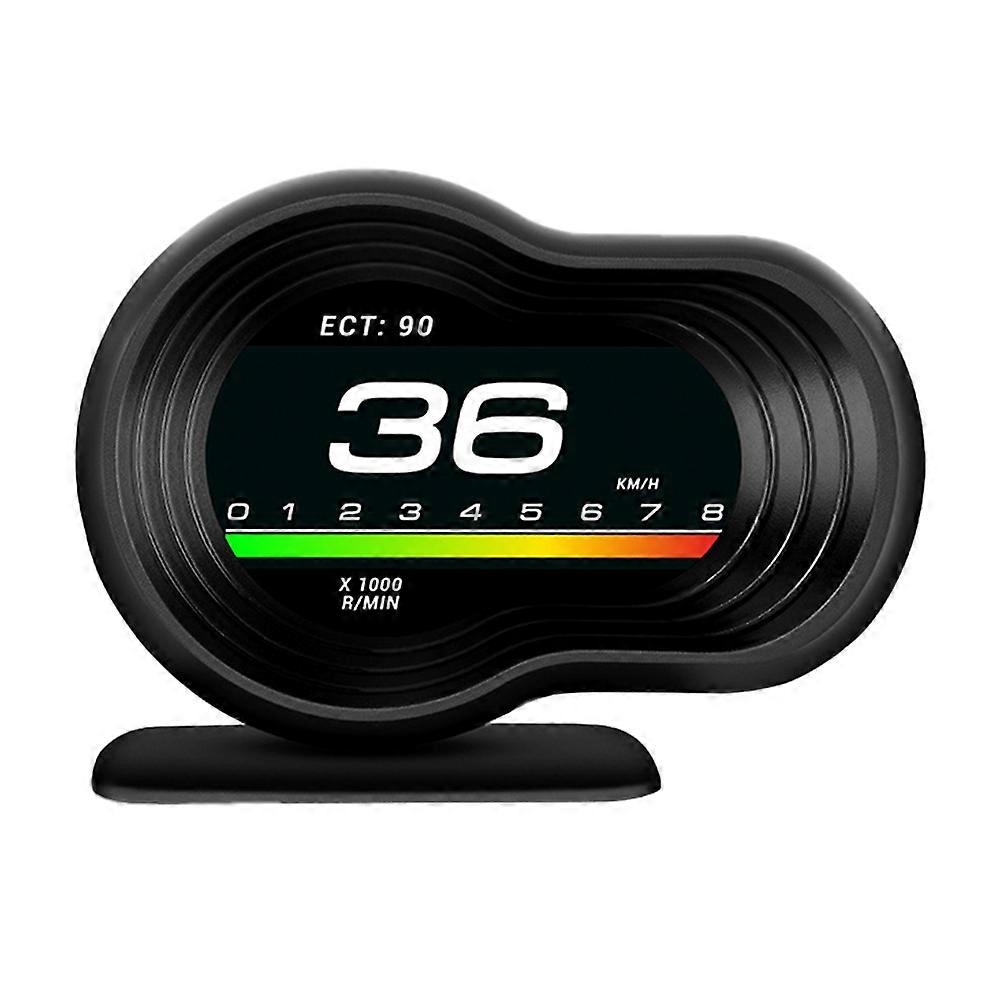 Smart Digital Gauge with Display for Car Use Black PC and ABS Material 7 Inch