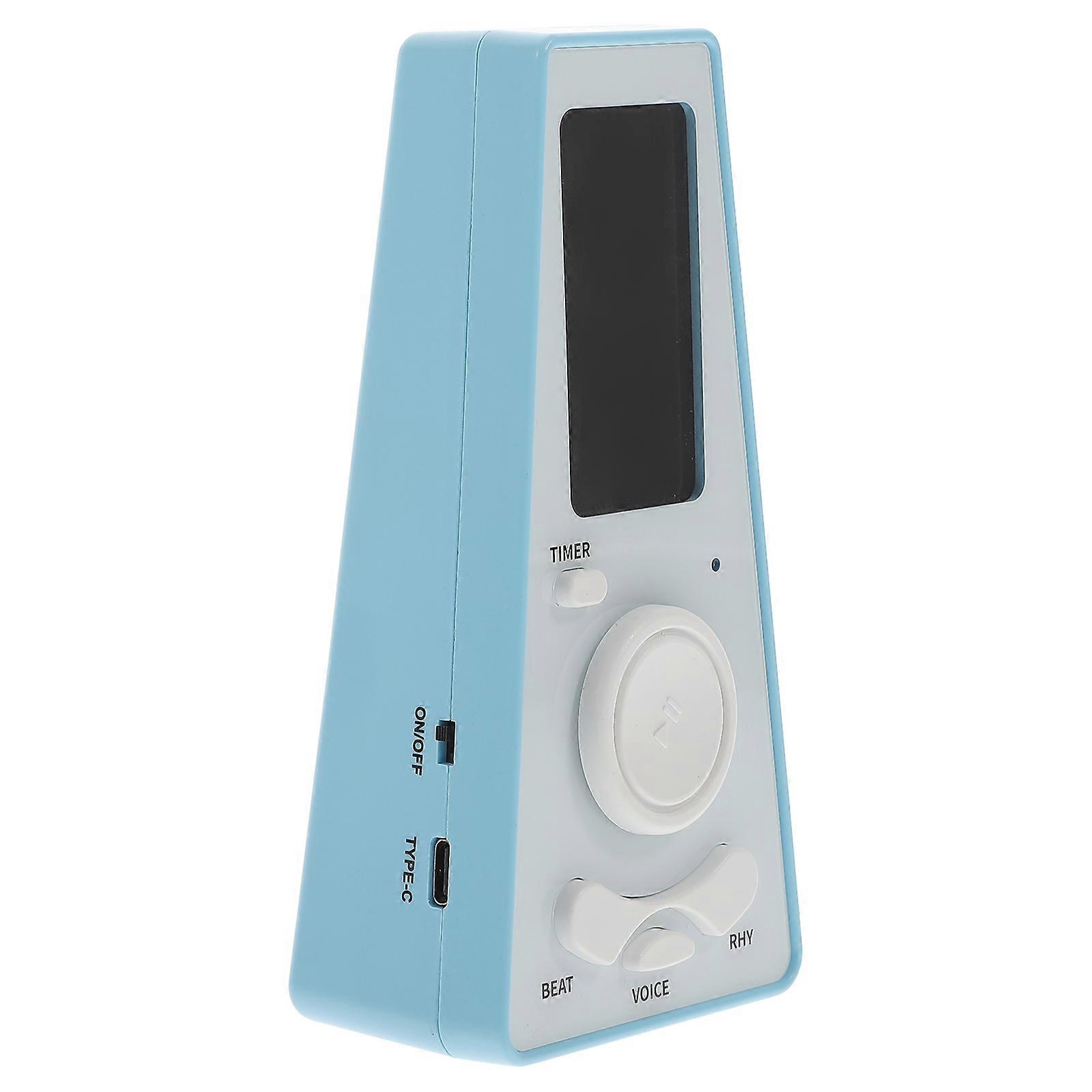 Simple Electronic Metronome Tuners Universal Electronic Metronome for Graded Examinations Rhythm Development Blue 6.9x4x14cm 1Pack