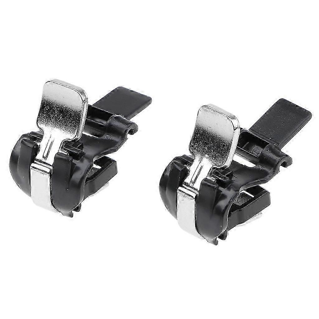 2X Phones Eat Chicken Game Handle Trigger Button Key Metal Press Black