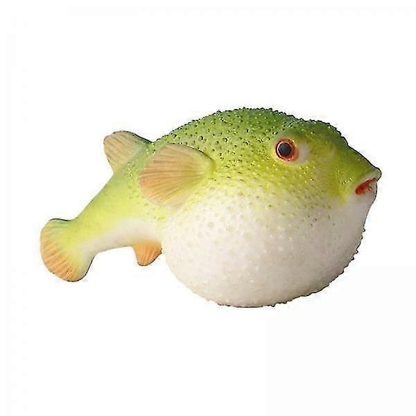 3xRealistic Sea Animal Pufferfish Figure Model Squeeze Fidget Sensory Toy