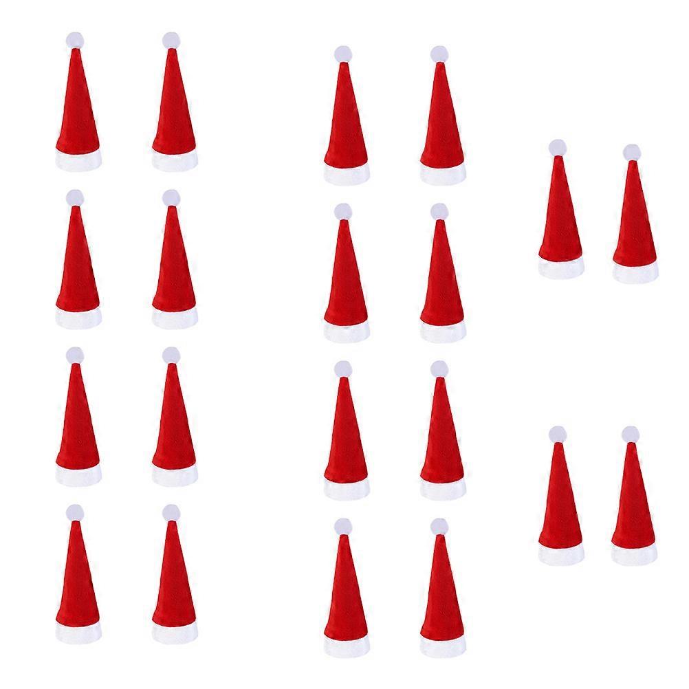 Julebestikkholder med luer, 20 stk. festlig