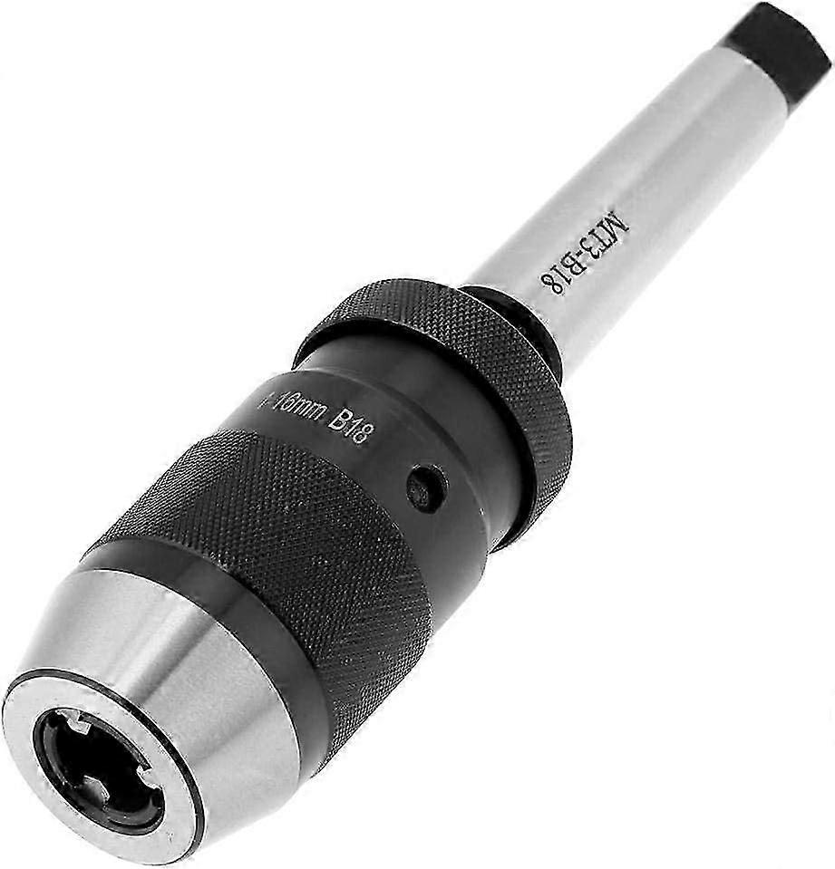 Self-Adjusting Keyless Drill Chuck - 1-16mm 45# Steel MT3-B18 Tapered Shaft