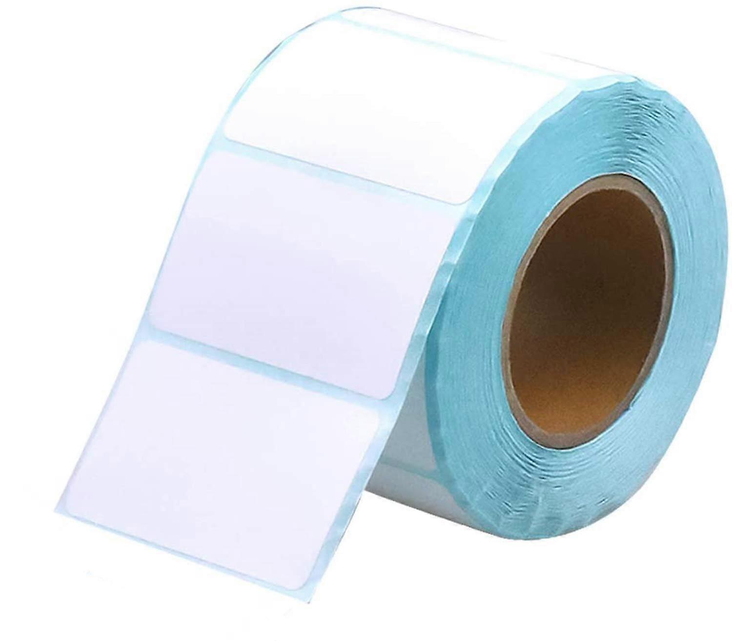 1000 self-adhesive labels, address labels, multi-functional freezer labels, white, 40mm x 20mm, rectangular labels