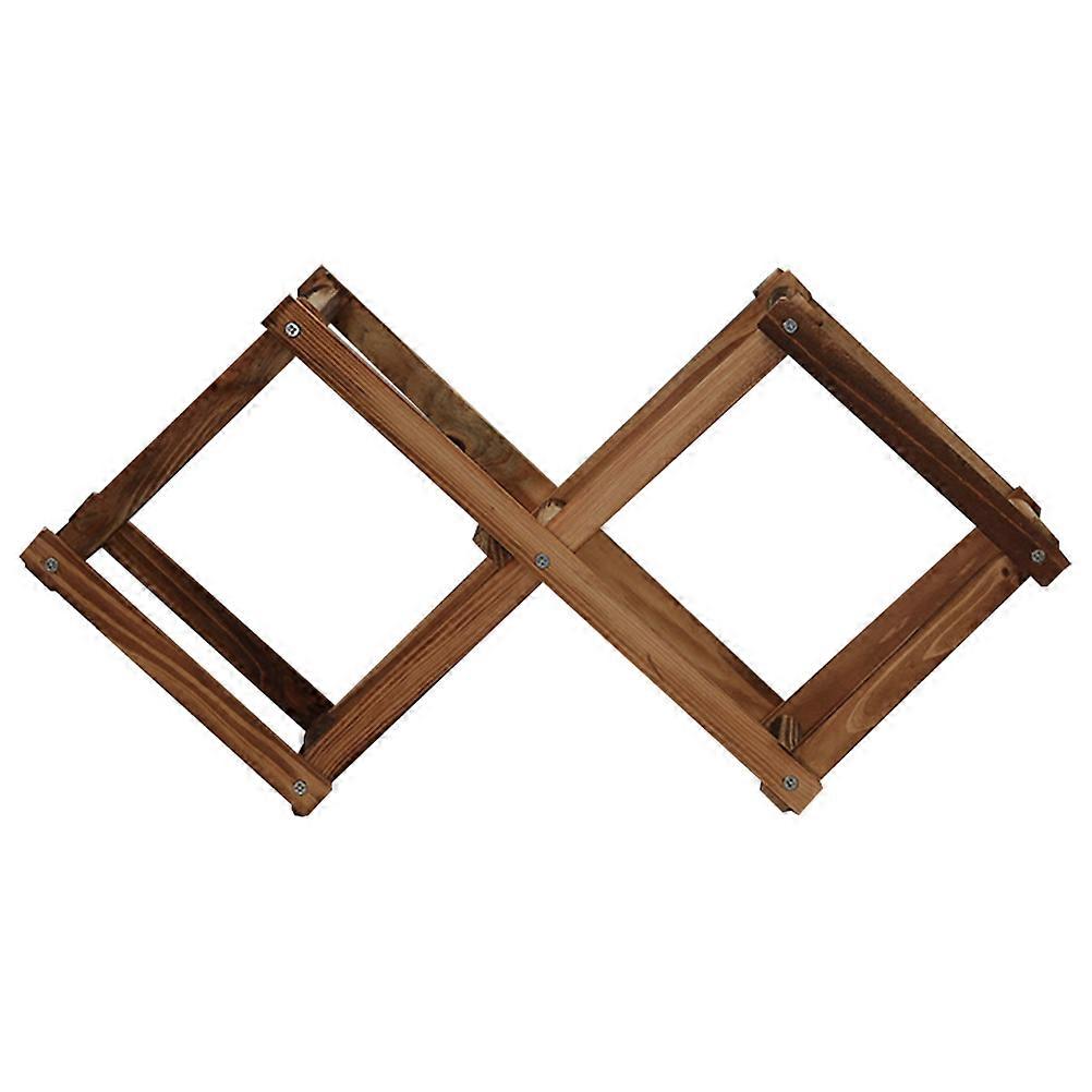 Wood Storage Racks Wooden Wine Storage Rack Home Use Light Brown Rectangular 1Pcs