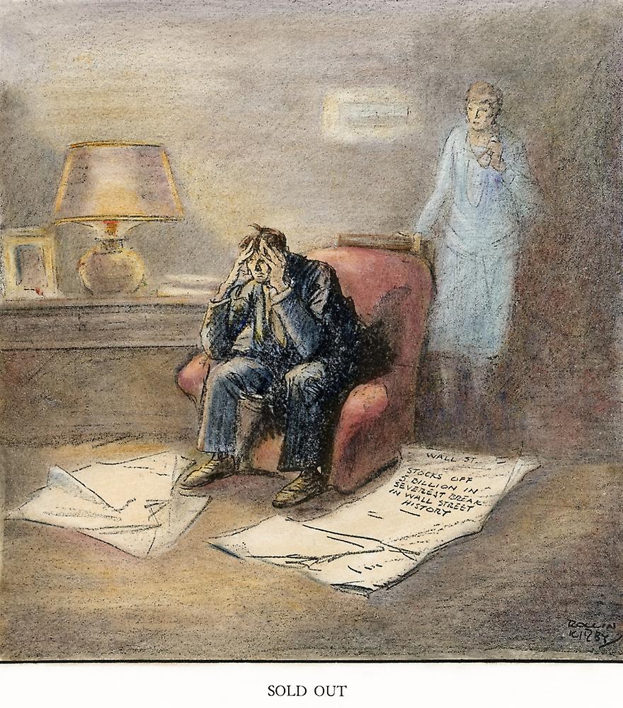 Cartoon: Stock Market, 1929. ‘Sold Out.’ Cartoon From The New York