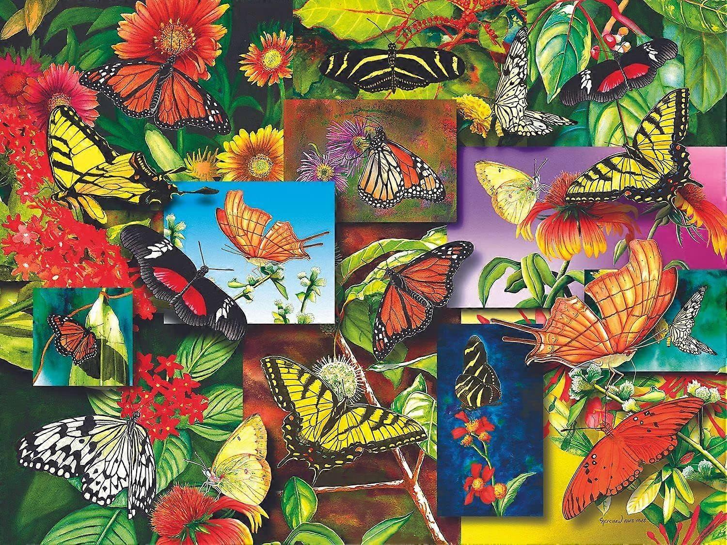 1000 Piece Jigsaw Puzzle Butterfly Garden