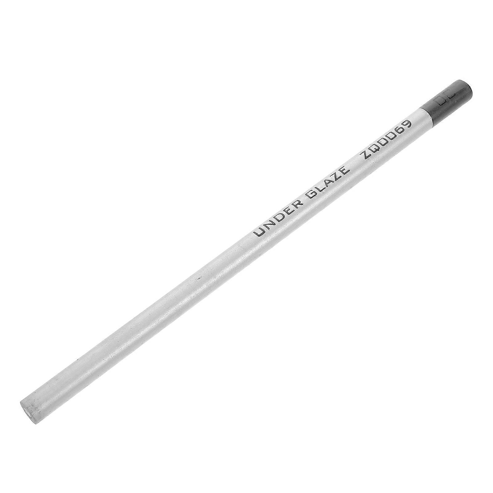 قلم البورسلين قلم رصاص سيراميك فن لصنع الفخار تصميم مرسوم يدويا رمادي 17.50X0.80X0.80 سم 1 قطعة