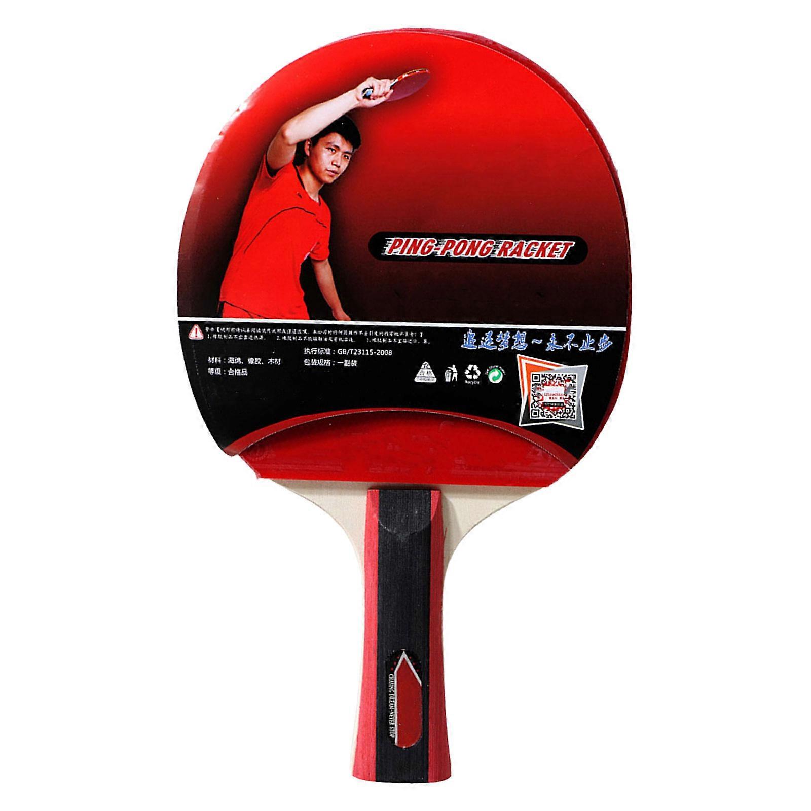 Indoor Table Tennis Paddle Beginners with Anti-slip Grip and Durable Use 2 Rackets 3 Balls