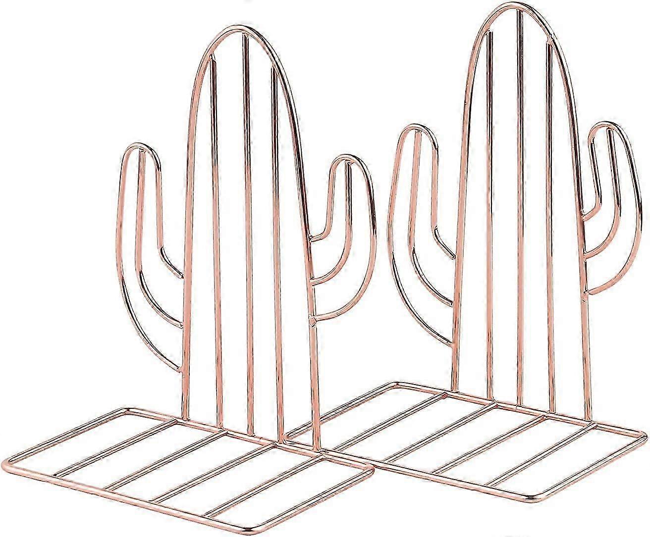 Stylish Metal Cactus Bookends for Every Shelf