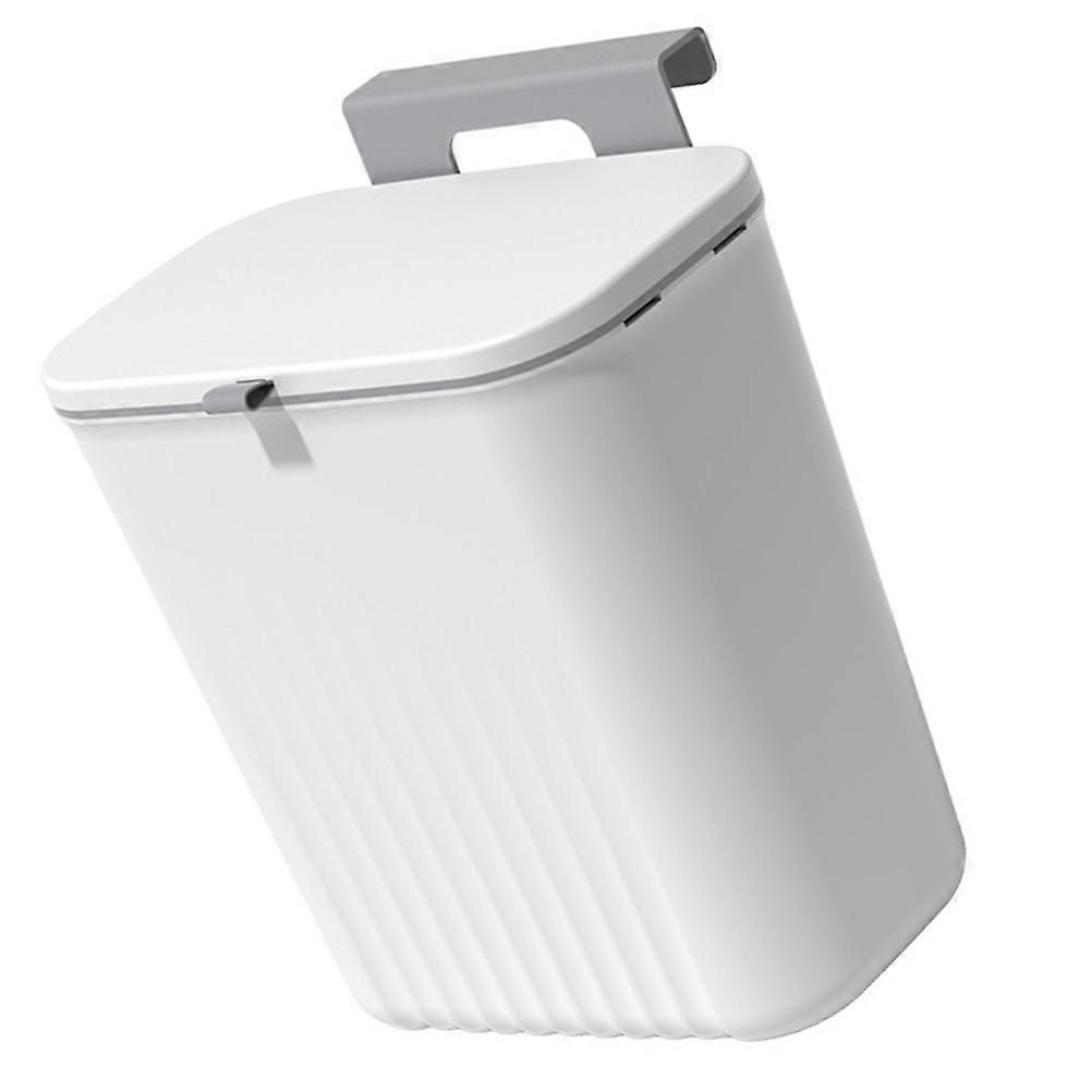 Cabinet Hanging Waste Bin Rectangular Shape With Lid Minimize Frequent Disposal 1Pcs