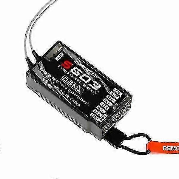 2.4G 6CH S603 RC-mottagare som stöds JR Spektrum DSM-X DSM2 Transmitterz