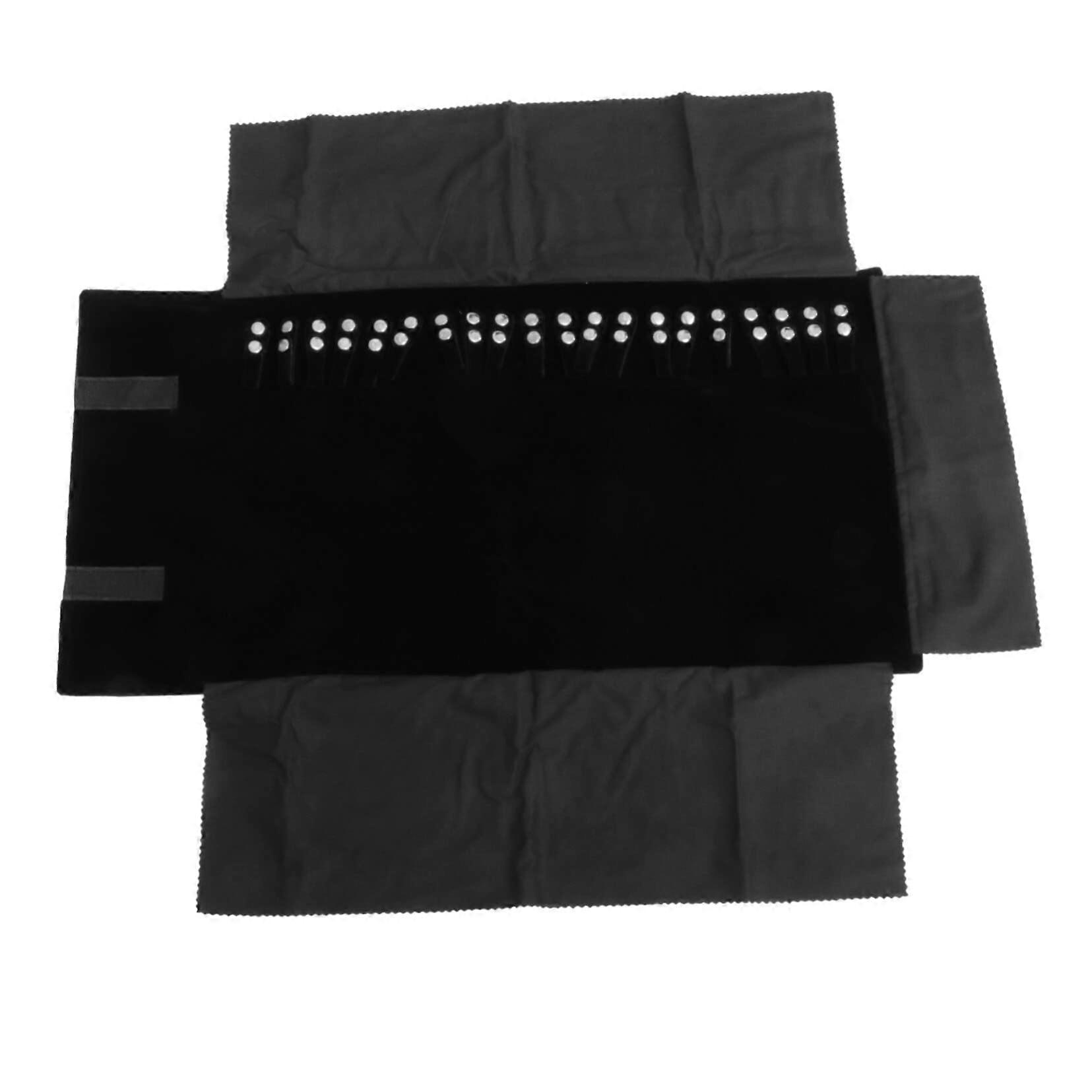 Jewellery Organiser Roll Travel Storage Bag Case, Foldable Jewellery Holder with Multiple Compartments for Easy Packing