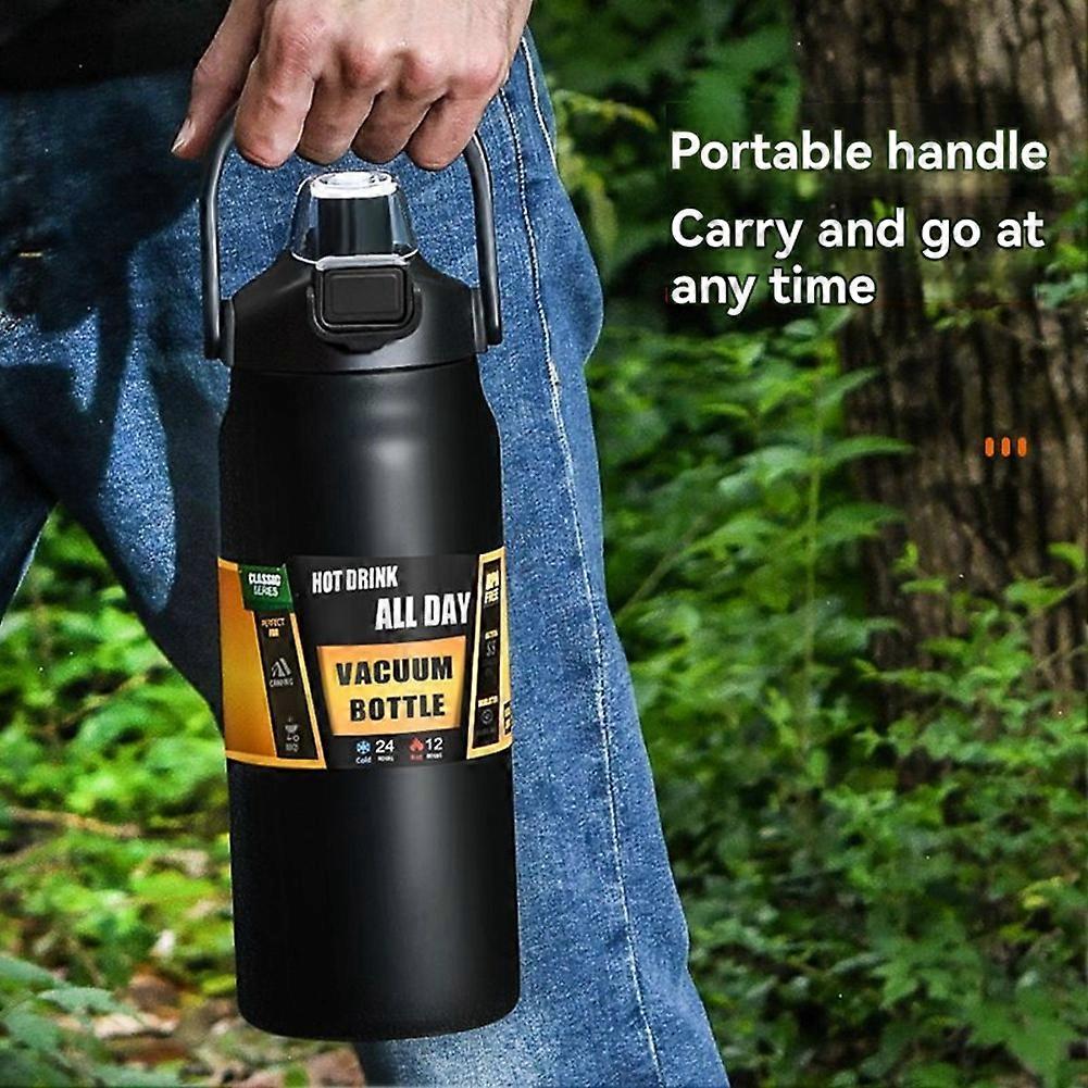 Portable Handle Cup Bounce Lid Space Kettle Mountain Climbing White