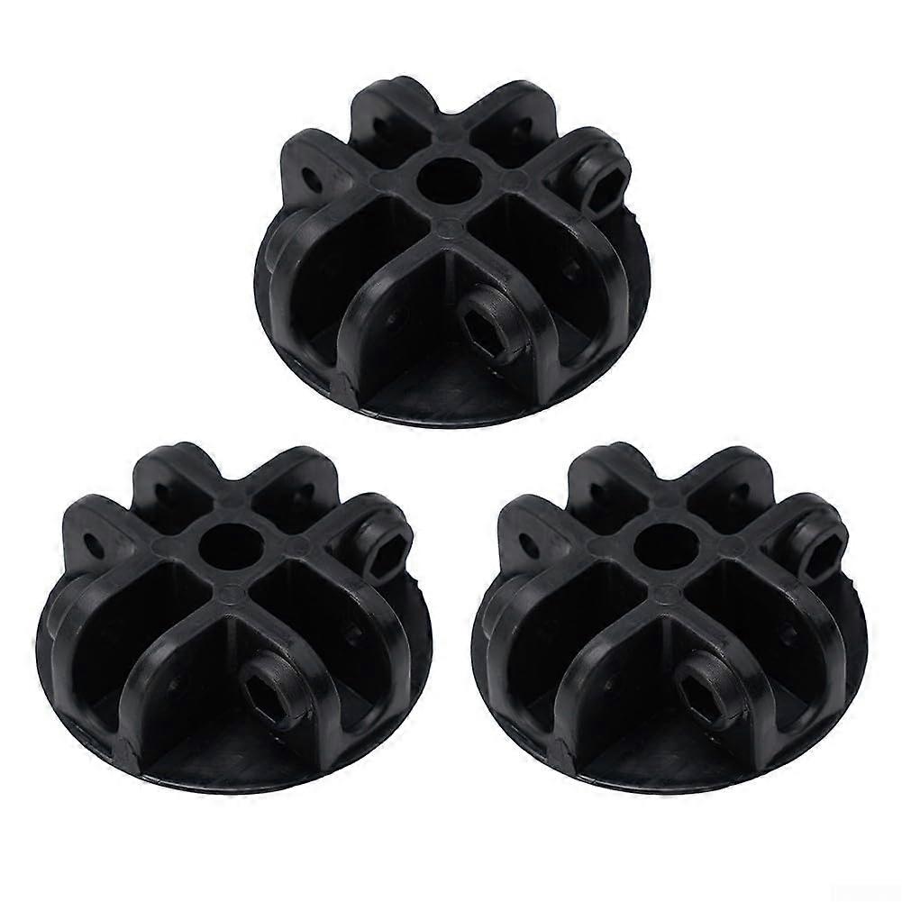 4-Way Roof Middle Bracket, Plastic Canopy Connector, Replacement Parts for Pop-Up Gazebo, Tent, Umbrella (Set of 3)