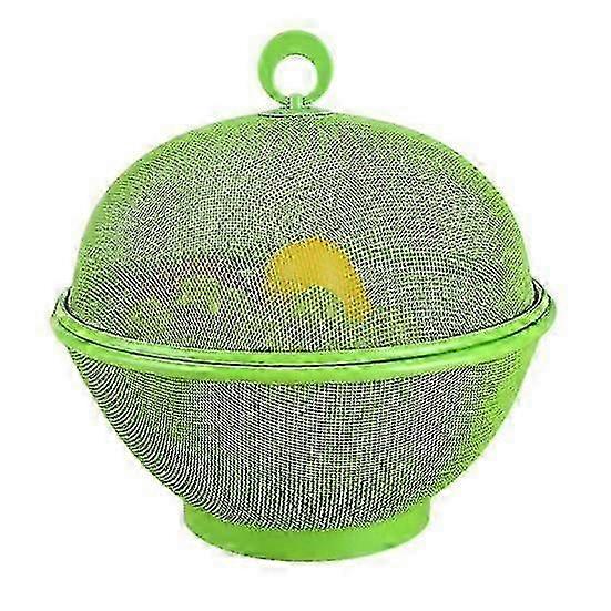 Large Capacity Mesh Fruit Basket with Lid - Fly-Proof and Easy to Clean