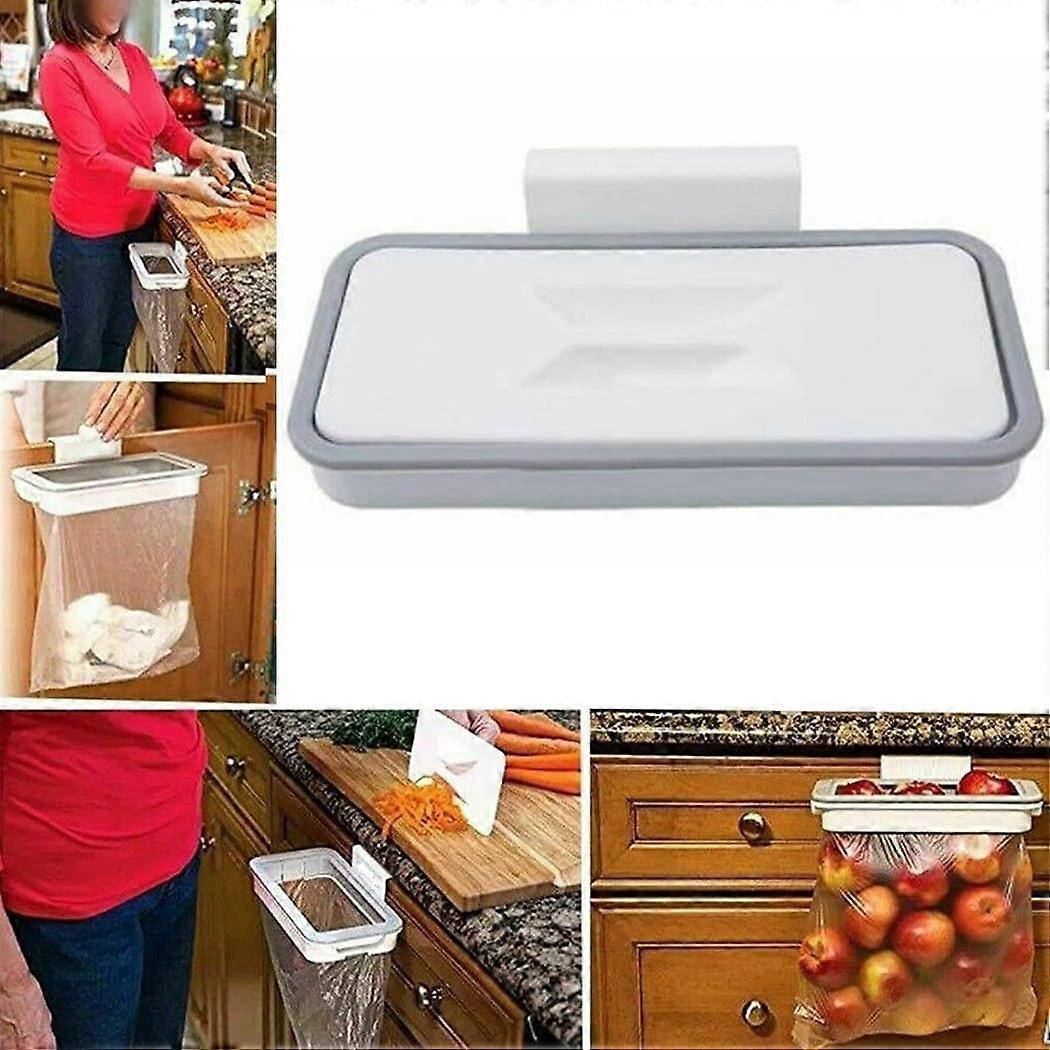 Innovative Hanging Trash Bag Holder for Kitchen Waste, Durable and Hygienic Bin, Easy Mounting, Space-Saving Design