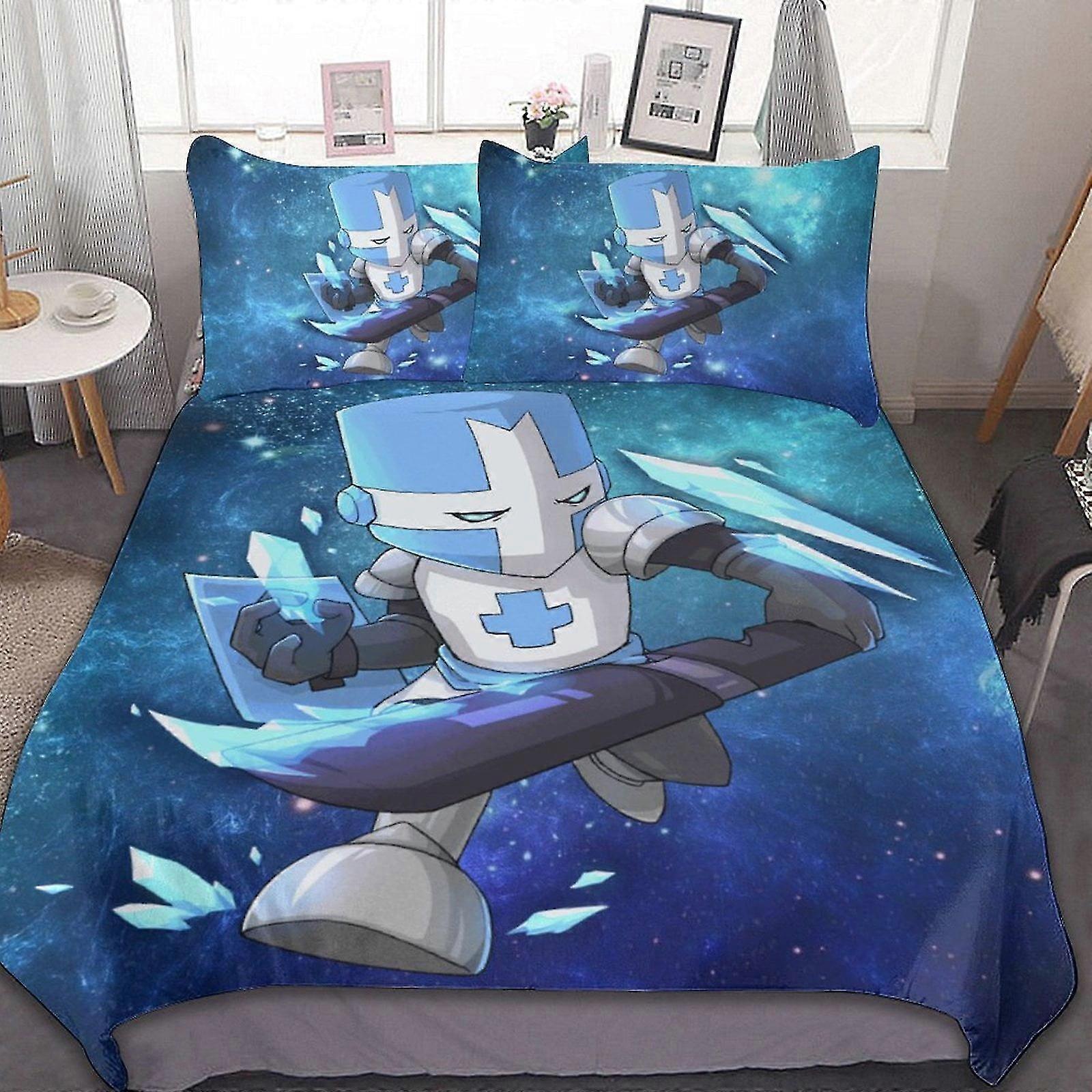 Breathable 3 Pcs Bed Sheets Set with Duvet Cover and 2 Pillow Shams for All Seasons Bedding Set