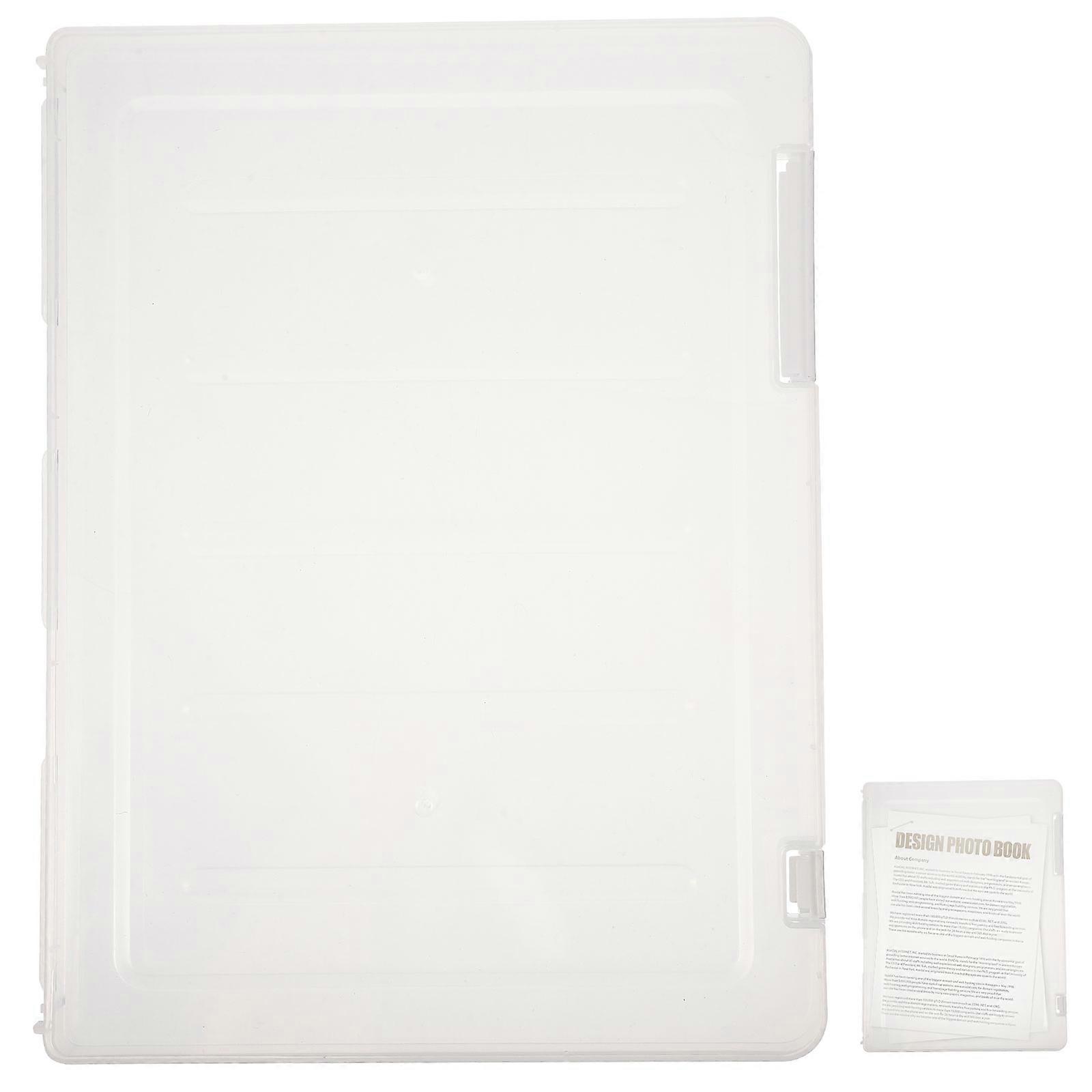 Important Document Organizer Plastic Storage Case For Students Office Use Prevent Loss 1Pack